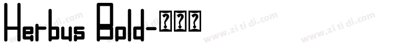 Herbus Bold字体转换